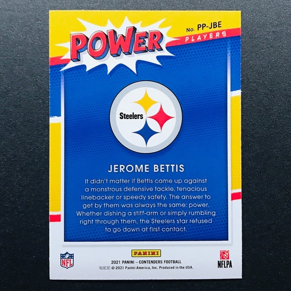 Jerome Bettis - 2021 Panini Contenders Power Players #PP-JBE - Picture 2 of 2